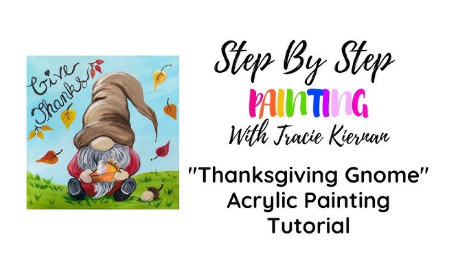 Thankgiving Turkey DIY Sip & Paint Art Set Painting Kit Birthday Party at  Home for adults and kids 12x16 stretched canvas