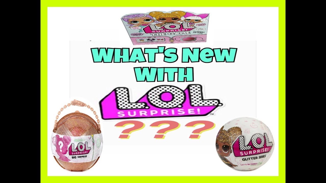 LOL Dolls What's NEW In Stores Collect Big Surprise Glitter Series Board Game