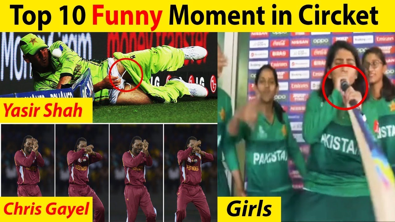 Top 10 Funny Moments in Cricket History. - YouTube