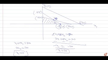 Solve following L.P.P by graphical method: `Z=5x_1+6x_2, x_1+x_2 gt=50, x_1+2x_2 lt=40, 3x_1+4x...