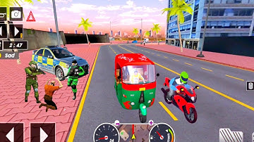 Tuk Tuk auto rickshaw driver 3D game - #186 auto rickshaw driving game - Android iOS Gameplay