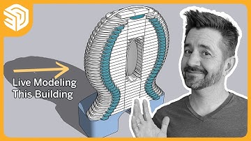 Conceptual Residential Tower in SketchUp