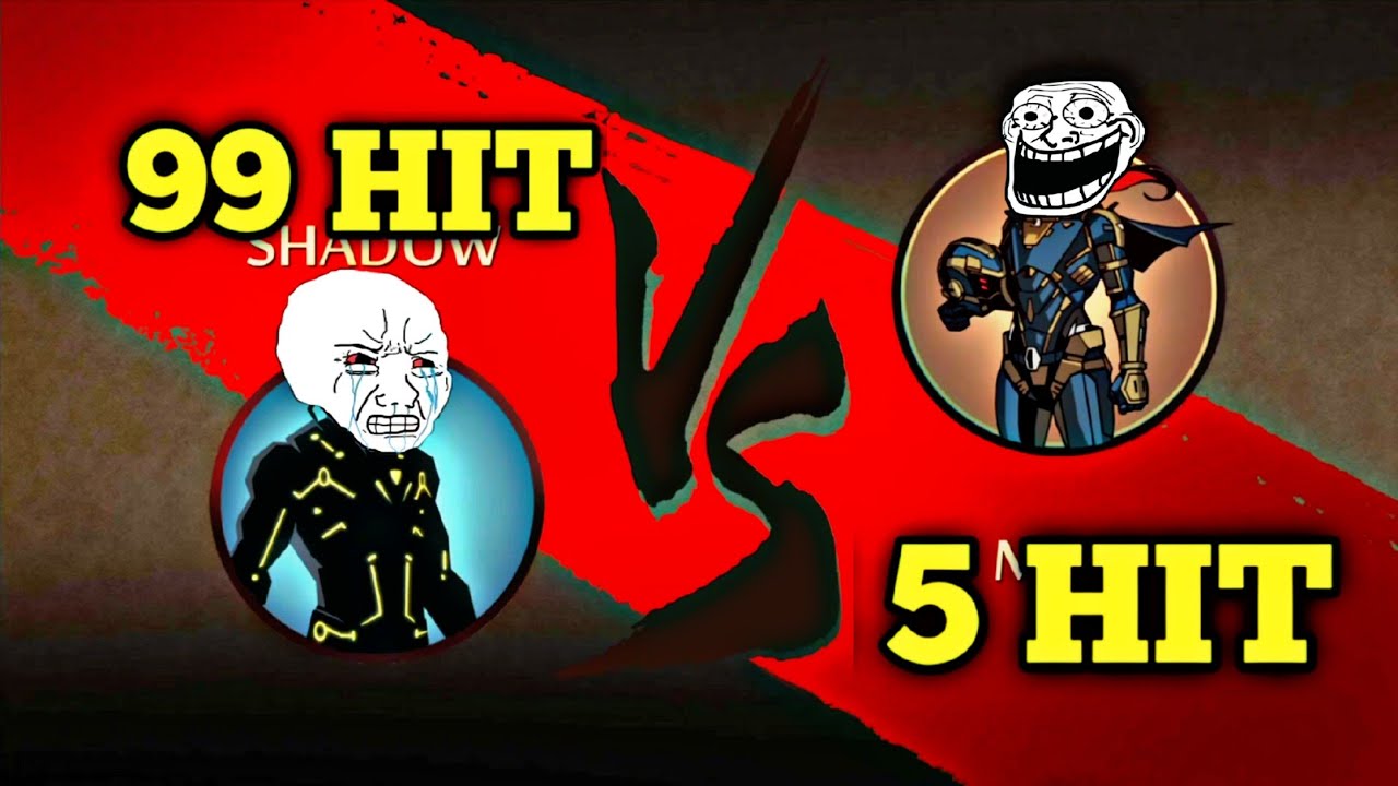 Shadow Fight 2 99 Hit vs 5 Hit Shadow vs