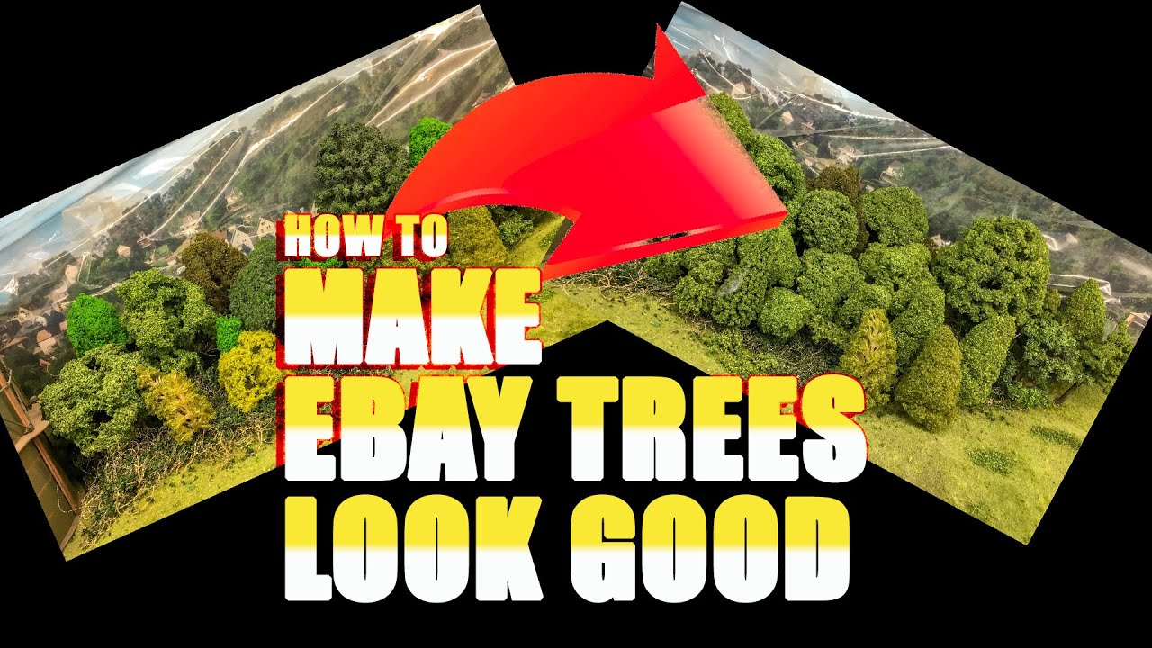 How to make cheap eBay Trees look Good YouTube