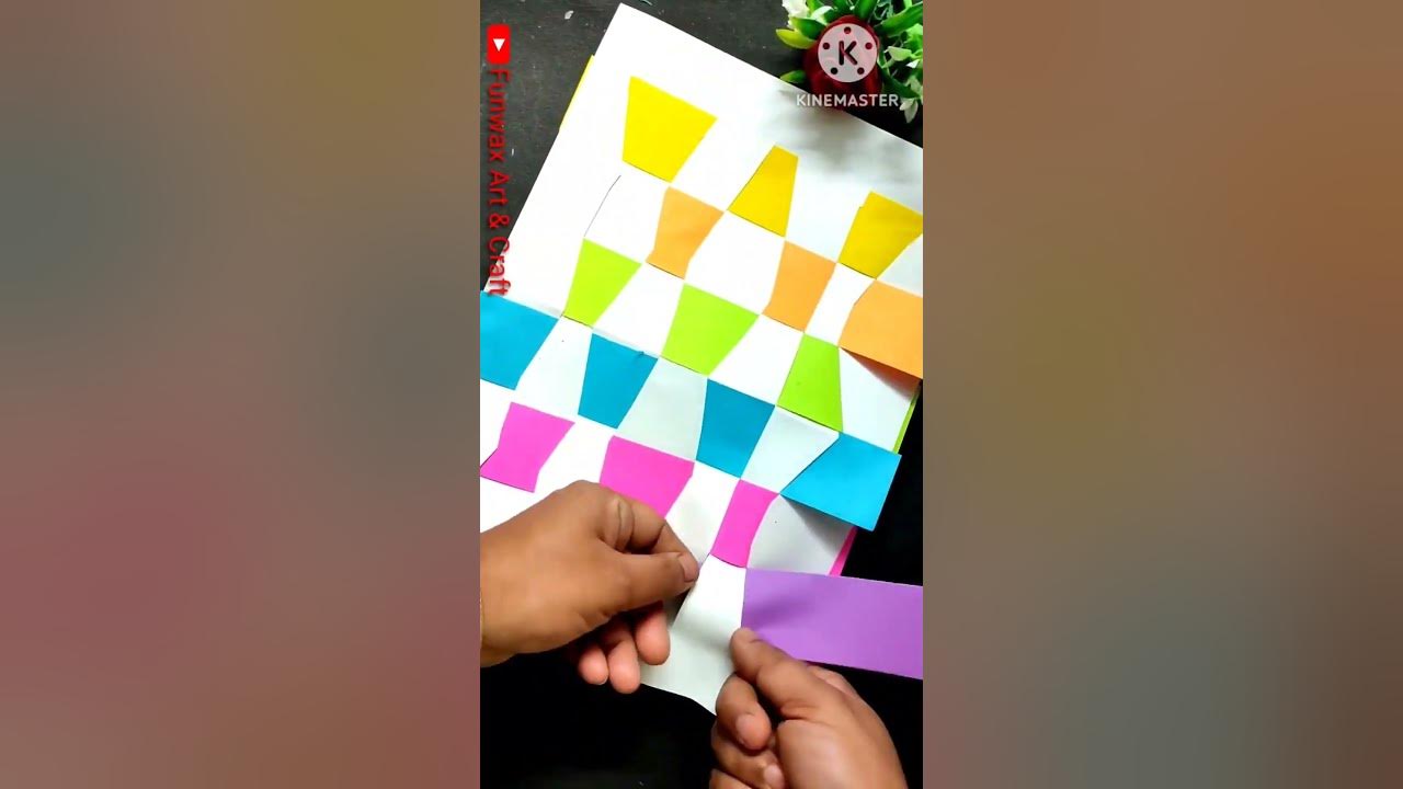 Paper weaving tutorial How to weave a paper mat Unique greeting