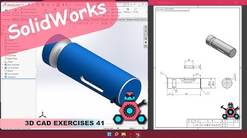 SolidWorks | 3D CAD EXERCISES 41 | StudyCadCam | Solution Tutorial |