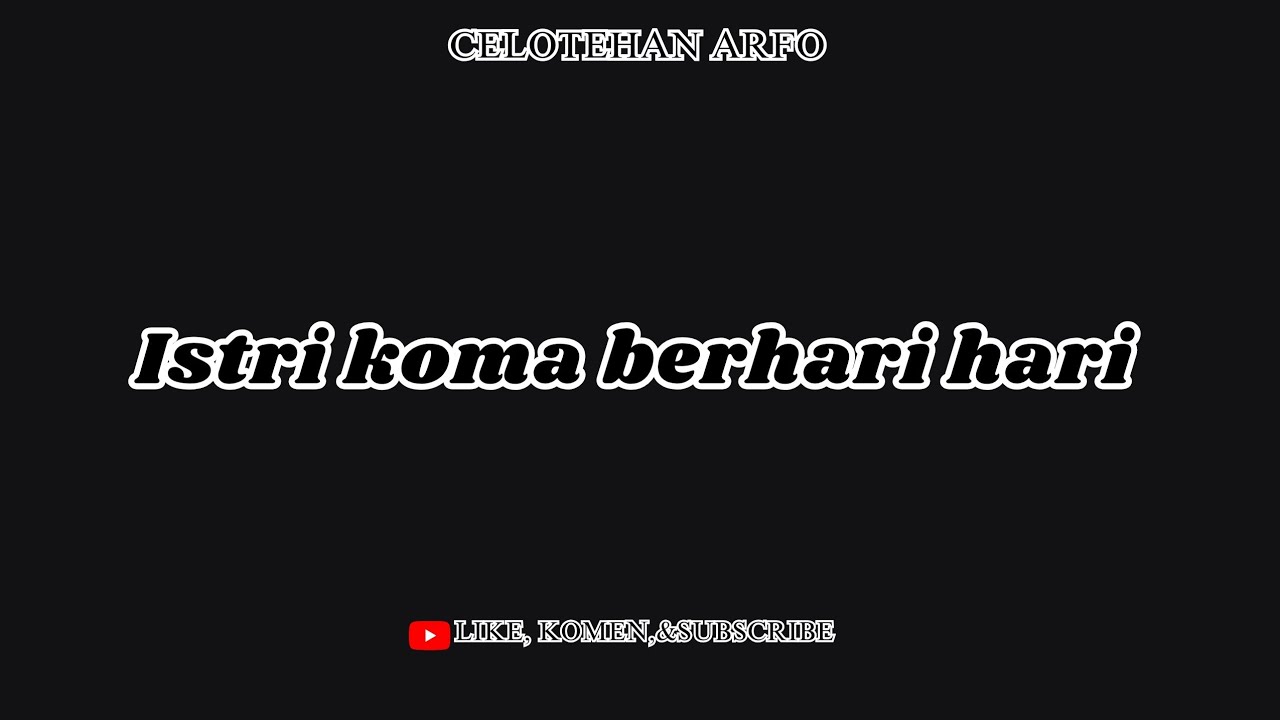 #244 (CARE+KOMA)ASMR HUSBAND ROLEPLAY|ISTRI KOMA BERHARI HARI