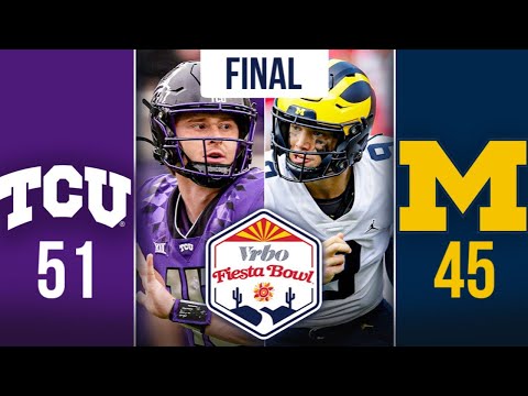 Fiesta Bowl 2nd Half Highlights | TCU Michigan