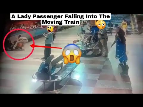 RPF Constable Saved A Lady Passenger From Falling Under Moving Train ...
