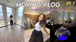 my first luxury apartment + apartment tour *moving vlog* | Living Alone at 20