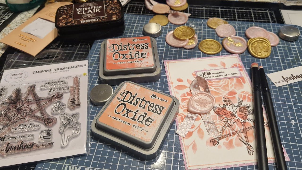 TUTO CARTE AVEC CACHET DE CIRE