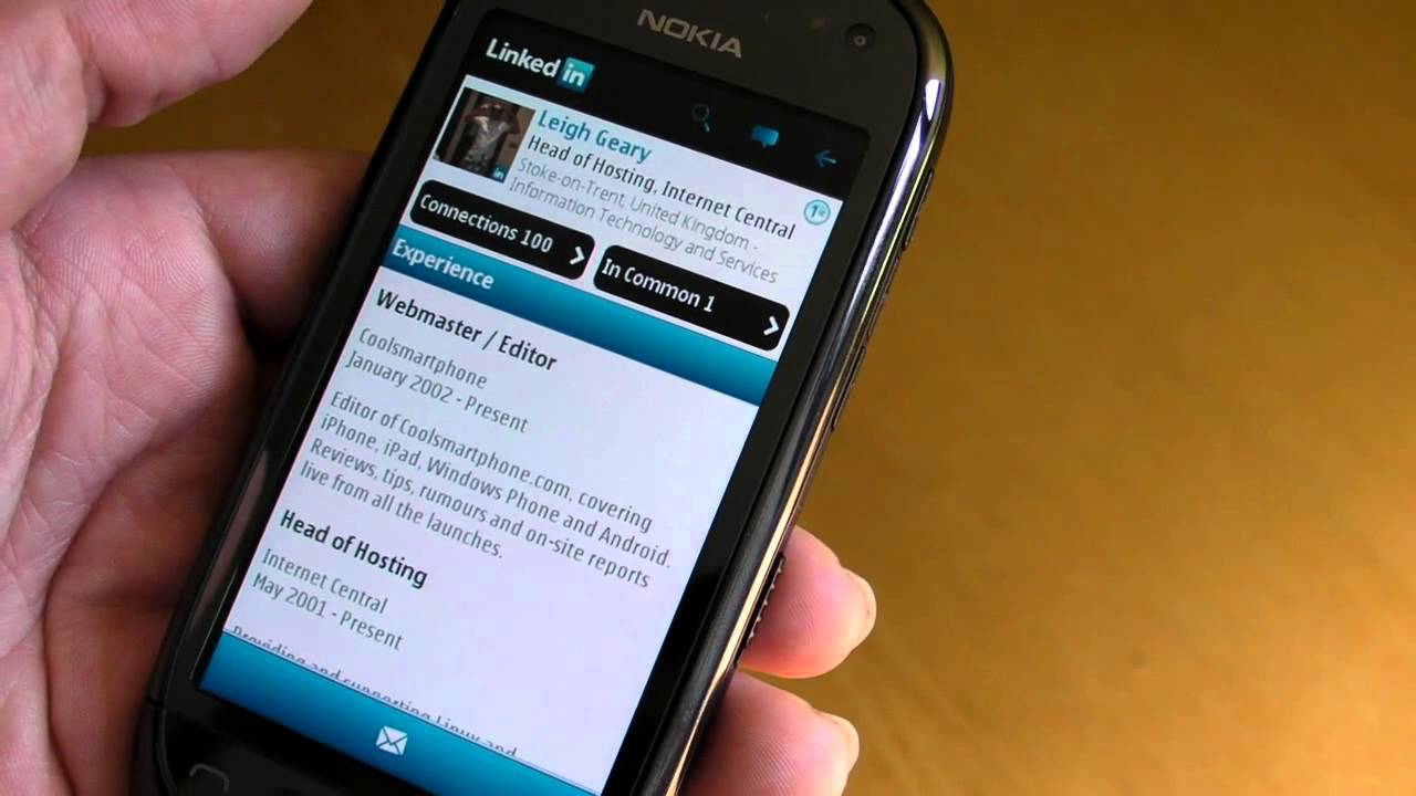 Linkedin Comes To Symbian Ahl Albait 3al2aehm Al Ssalam