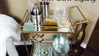 Entertain your guests in style with a fabulous decorated bar cart. In this video, I show you how to style a bar cart. For more tips on 