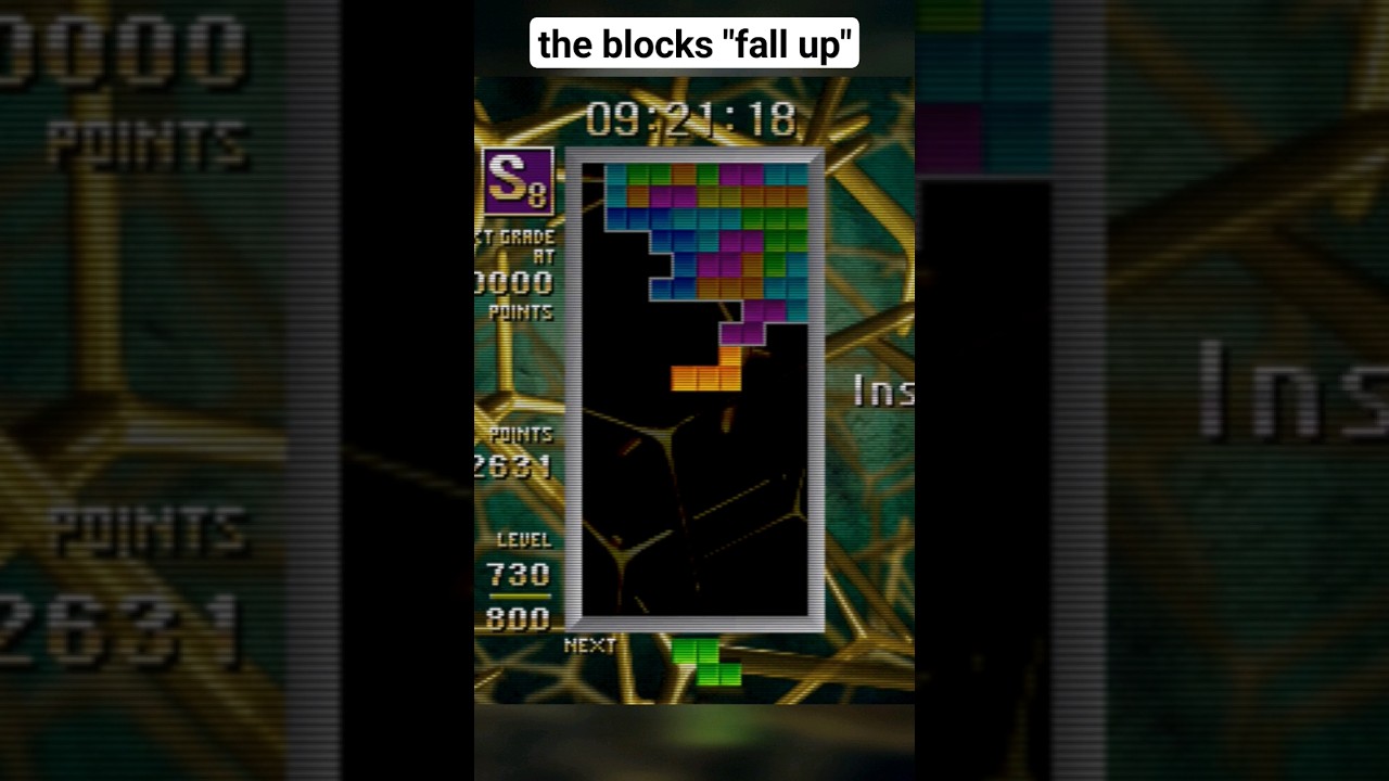 upside-down Tetris is a brain twister 
