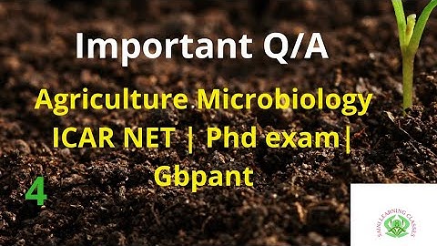 Agriculture Microbiology MCQ practice session| ICAR net previous year MCQ| Gbpant MCQ|