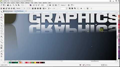 HOW TO CREATE A SIMPLE MIRROR EFFECT IN CORELDRAW