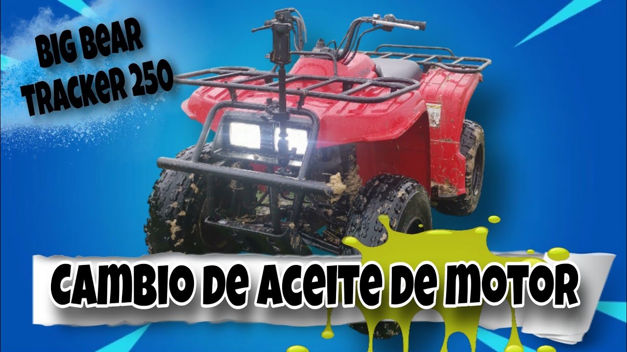 Yamaha Bear tracker 250 Cambio de aceite de motor