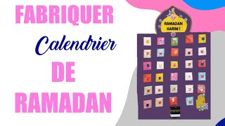 Fabriquer  un calendrier  ramadan