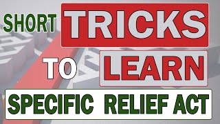 Shortcut Tricks To Learn Specific Relief Act In Hindi  Part 1