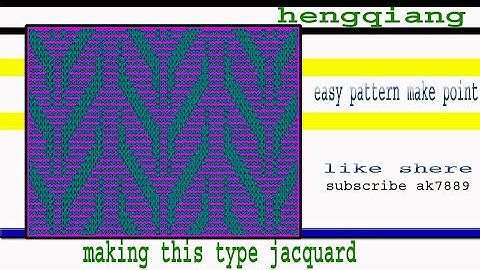 how to make miss knit jacquard knit #hqpds #crochet