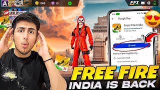 Free fire India Is Back😍Finally After 2 Year - Free Fire India