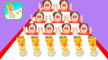 Pancake Run Gameplay All Levels Android, iOS Mobile Walkthrough #2