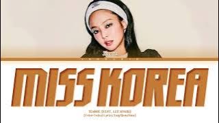 JENNIE Miss Korea (미스코리아) (with Lee Hyori) Lyrics (Color Coded Lyrics)