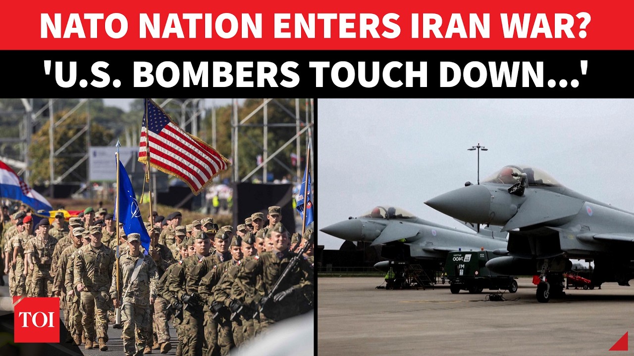 ‘BOMBERS LAND, NAVY STANDBY’: NATO Nation Steps Into Iran War? Dramatic Military Movement | Watch