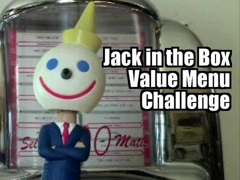 eating-jack-in-the-box-value-menu-challenge---1-handed!