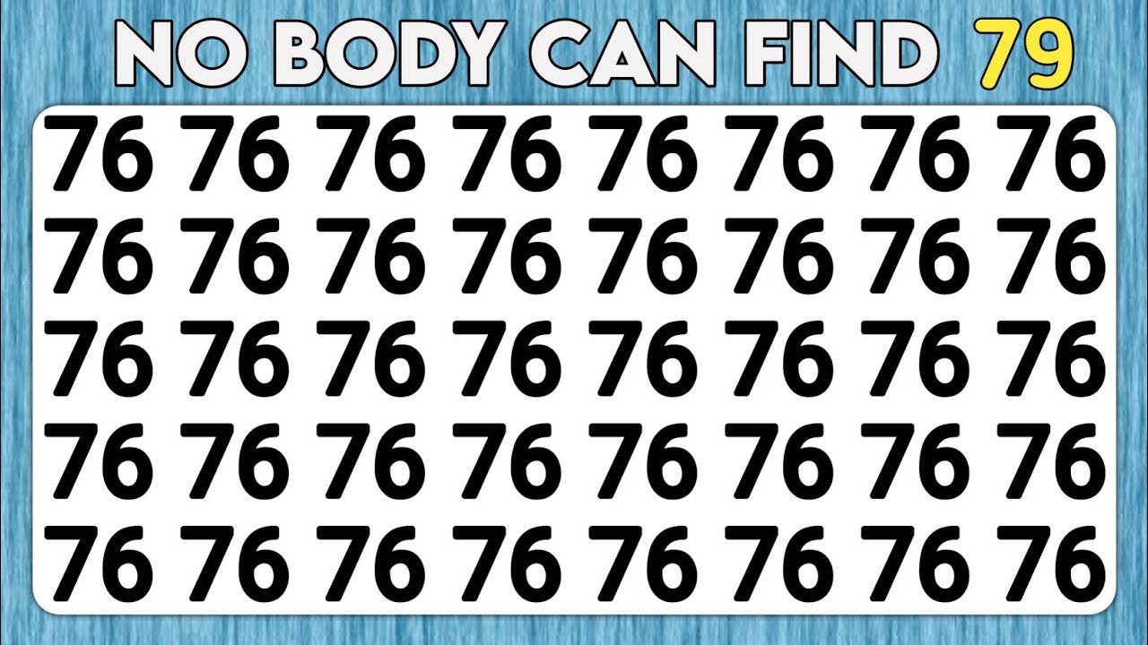 Проверьте зрение — Игра «Числа и буквы» | Навыки наблюдения | Внимание