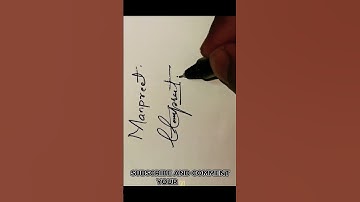 signature name of manpreet #sign#shorts #design#expert #calligraphy #signature #viral#trending