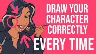 How to draw your character’s face consistently. EVERY TIME!
