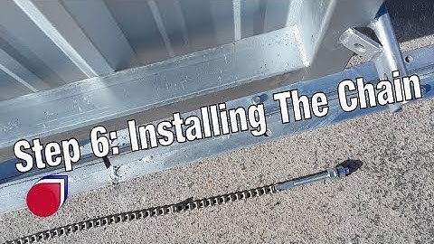 Installing a slide gate operator Step 6: Installing the chain | SC0044