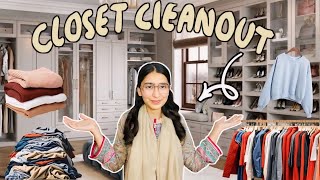 MASSIVE CLOSET CLEANOUT + DECLUTTER | Organizing My Closet | Extreme Closet Makeover ⭐️| Part 02