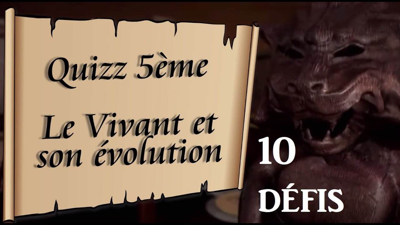 Evaluation Svt 5eme Le Vivant Et Son Evolution