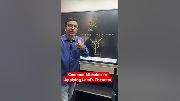 Common Mistakes in Applying Lami’s Theorem #engineering #firstyearengineering #mechanic #mechanics