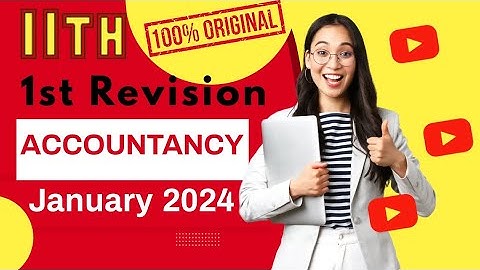 11th Accountancy First Revision Test Question paper 2024