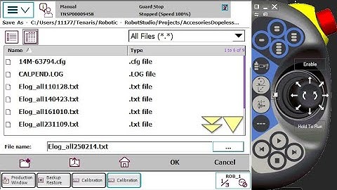 ABB IRC5 FlexPendant: How to save EVENTS LOG on a USB memory as "Elog_allDATE.txt"