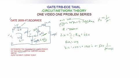 GATE-TRB ECE-CIRCUIT/NETWORK THEORY-ONE-VIDEO-ONE-PROBLEM SERIES-2