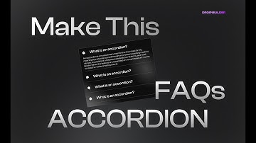 Build A Custom Accordion with Droip