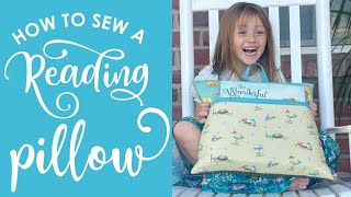 Sew A Diy Reading Pillow With A Pocket And Handle - Perfect For Book Lovers