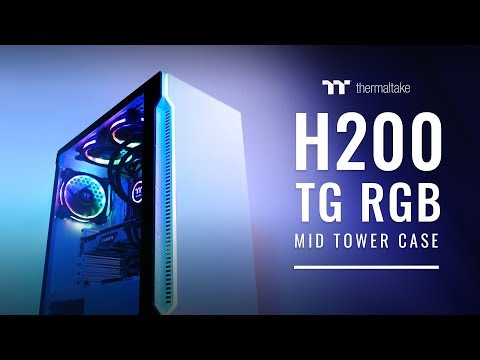Thermaltake H200 TG Snow RGB ATX Mid Tower Chassis 