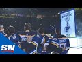 St. Louis Blues Raise First Ever Stanley Cup Banner