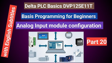 Analog input module configuration in delta plc || part 20 || wplsoft || DVP12SE11T / R || PLC PROG |
