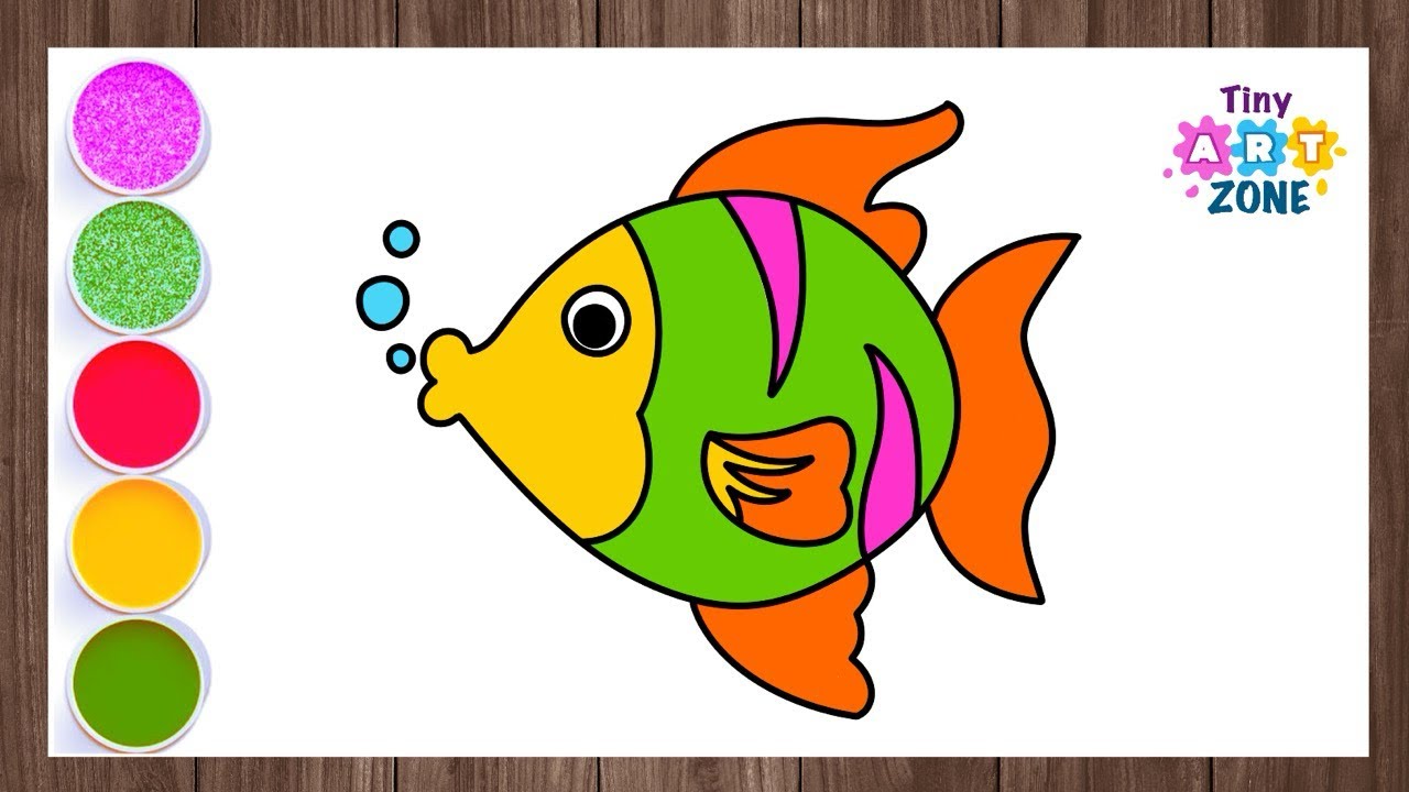 How To Draw A Cute Fish Easy For Kids How To Draw A Cute Fish Easy For Kids