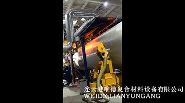 DN 3000 CFW Continuous Pipe Filament Winding Machine