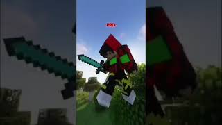 NOOB VS PRO КАК ИГРАЮТ В МАЙНКРАФТ #shorts  #minecraft