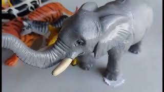 Unboxing Jumbo Jungle Animals - Animals in zoo | Toys for kids