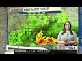 Spotty showers off and on throughout the day, then colder air moves in tonight...  Tori Alvarado's