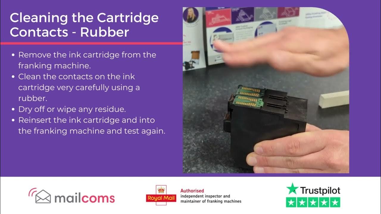 Cleaning the Contacts on a Quadient iX3 Series Ink Cartridge YouTube